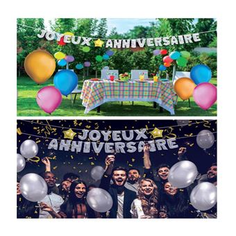 Guirlande Ballons Joyeux Anniversaire Article De Fete Achat Prix Fnac