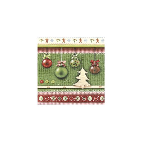 Serviettes joy christmas 33cm - rayher
