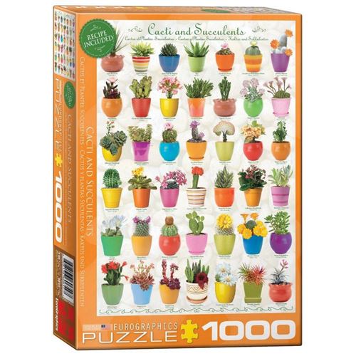 EuroGraphics Cacti and Succulents Jigsaw Puzzle (1000-Piece)