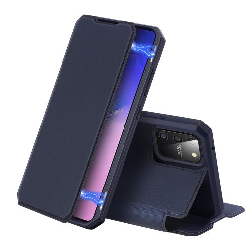 Etui en PU flip auto-absorbé bleu pour votre Samsung Galaxy S10e