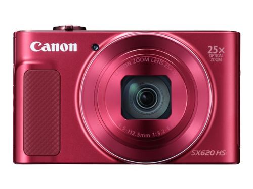 Canon PowerShot SX620 HS - Appareil photo numérique - compact - 20.2 MP - 1080p / 30 pi/s - 25x zoom optique - Wi-Fi, NFC - rouge