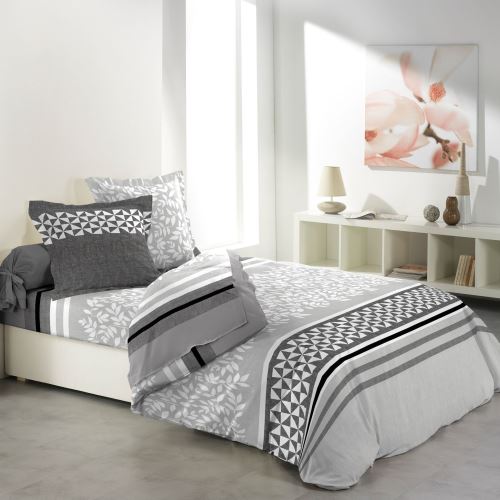 so parure drap 4 p. imprime 57 fils allover revel