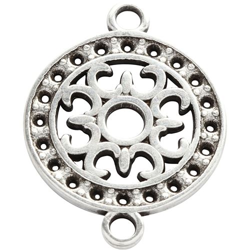 Creotime bijoux pendentifs 14 mm ronds 5 pièces en argent