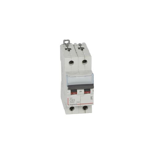 Legrand Disjoncteur Dx³6000 10Ka Arrivée Haute/Départ Bas Vis 2P 63A Courbe C - 2 Mod - Image 1