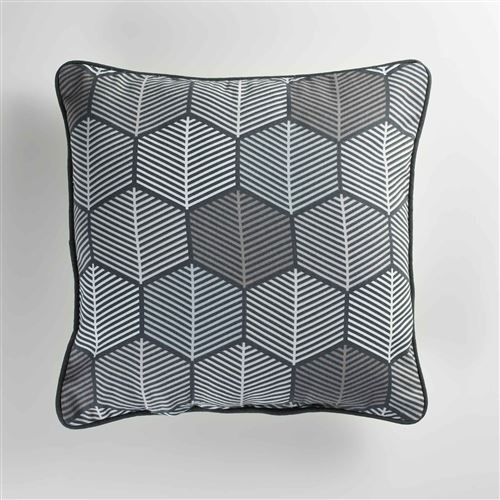 coussin passepoil 40 x 40 cm coton imprime woodika des. place