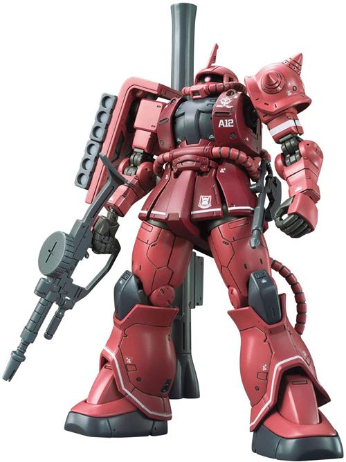 BANDAI HG GUNDAM THE ORIGIN ZAKU II RED COMET VER. 1/144 SCALE COLOR-CODED PLASTIC MODEL