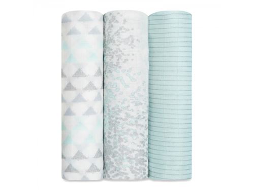 Aden and Anais - aden + anais métalliques silky soft maxi-langes skylight