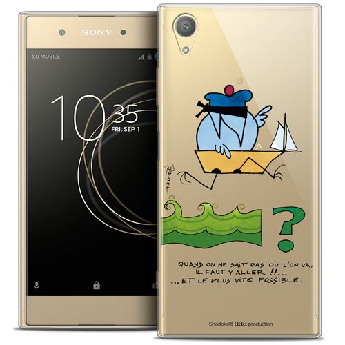 Coque Gel Sony Xperia XA1 PLUS (5.5 ) Extra Fine Les Shadoks® - Il Faut Y Aller !!