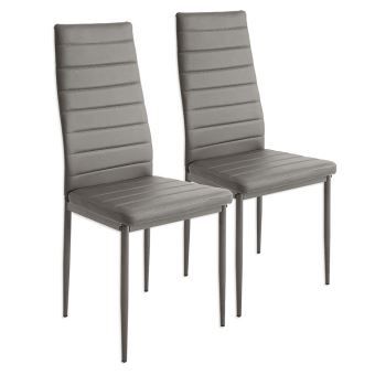 dilusso 2 pcs chaises de salle à manger au design moderne