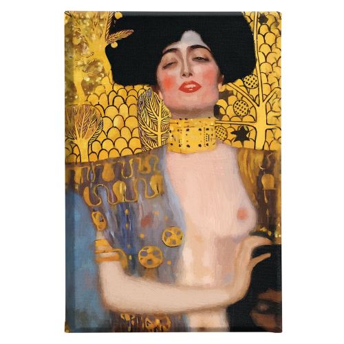 HOMEMANIA Tableau Inspirations de l'Auteur - Klimt - Art - pour Séjour, Chambre - Multicolore, 60 x 4 x 90 cm