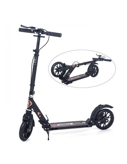 Trottinette Urbaine Pliable ISE - Roues 200mm - Frein &agrave; Disque - Aluminium Kick