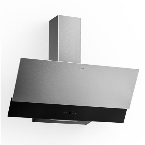 Klarstein Verosteel Hotte Aspirante 90 Cm Hotte Décorative 624 M³/H A++ Commandes Tactiles Led Noir