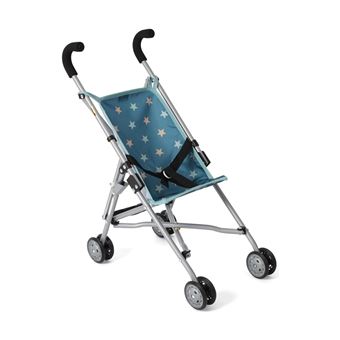 Poussette pour poupée Roma, Mini Buggy, Jean, Rose