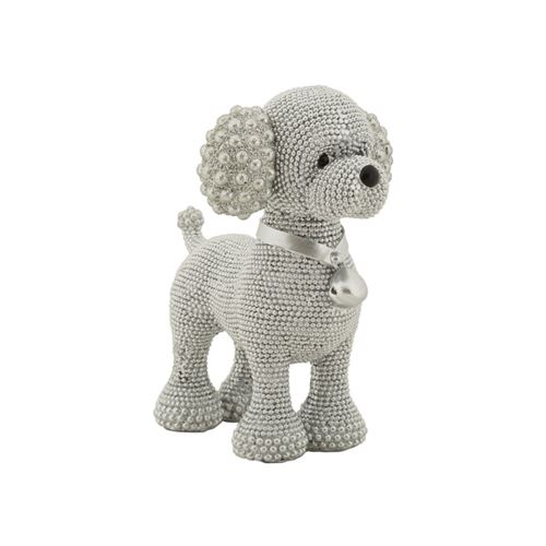 Mauro Ferretti Argent Caniche En Résine Ée, 15 X 9,5 X 15 Cm - Image 3