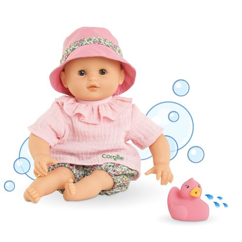 Non Communiqué Rose Poupon Bébé Bain Coralie - Bloomer