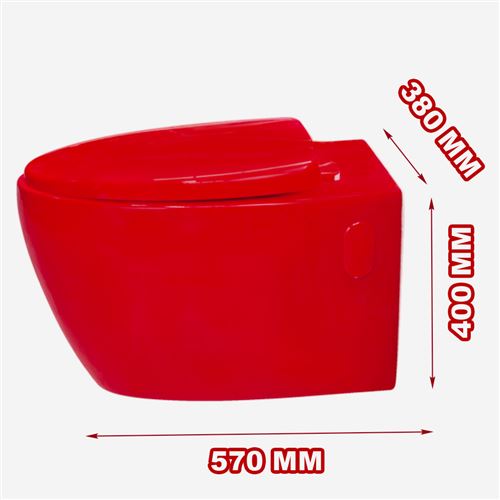 Cuvette wc cheap rouge