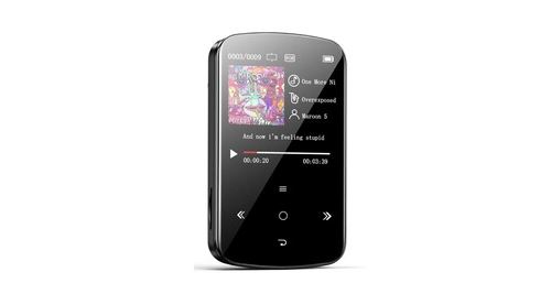 Lecteur mp3 bluetooth 5. 0 noir 32go son hi-fi avec fonction podomètre radio fm