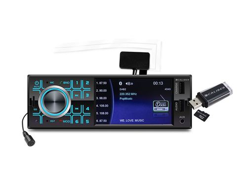 Autoradio - Caliber RMD404DAB-BT - DAB Plus Écran 4 pouces Bluetooth 188 x  145 x 62 mm Noir - Autoradio - Achat & prix