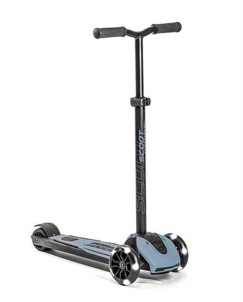 Trottinette 3 roues Highwaykick 5 LED bleu acier Scoot and Ride