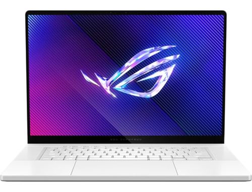 ASUS ROG Zephyrus G16 GU605MV-QR108X - Intel Core Ultra 9 - 185H / jusqu'à 5.1 GHz - Win 11 Pro - GeForce RTX 4060 - 32 Go RAM - 1 To SSD NVMe - 16" OLED 2560 x 1600 (WQXGA) @ 240 Hz - Wi-Fi 6E, Bluetooth - blanc platine