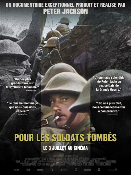 Pour les soldats tombés (They Shall Not Grow Old) - 2019 - Peter Jackson - 40x60cm - Affiche de cinéma originale pliée