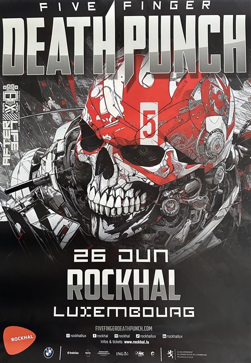 Affiche - Five Finger Death Punch - Concert 2024 - 60x85cm