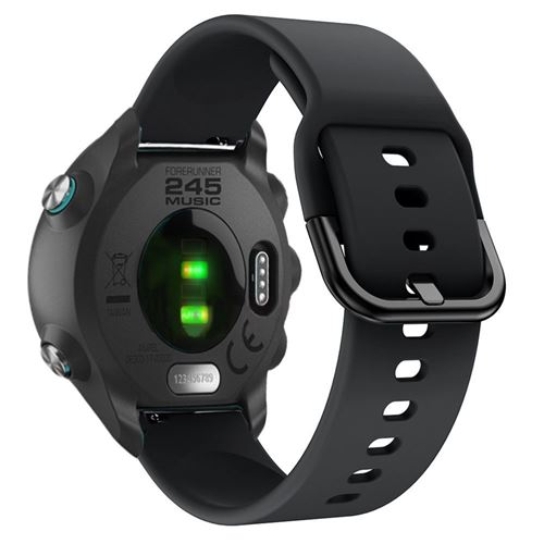 Bracelet en silicone pour Garmin Forerunner 245 - Noir
