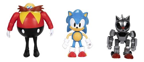 Non Communiqué Multicouleur Jakks Pacific Figurine Articulée Sonic 2, Le Film - Multipack 30E Anniversaire