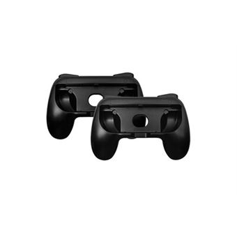 2pcs poignées de contrôleur en silicone poignée pour support de console n-switch joy-con - noir - 1