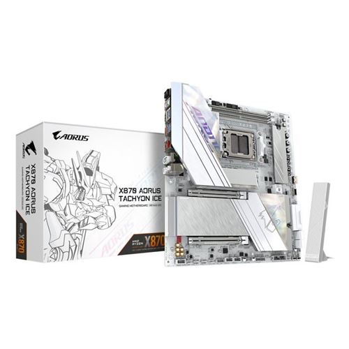 Carte Mère - GIGABYTE - X870 A TACHYON ICE - DDR5 OC 9600MT/s - Wi-Fi 7 - USB4 Type-C