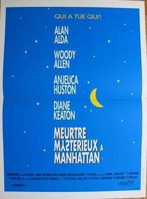 Affiche de Cinéma Originale - Meurtre Mystérieux à Manhattan - 1993 - Woody Allen - 40x60cm