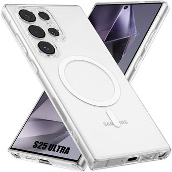 Coque pour Samsung Galaxy S25 Ultra, avec Cercle Magnétique Antichoc Protection Transparente - BOOLING - 1