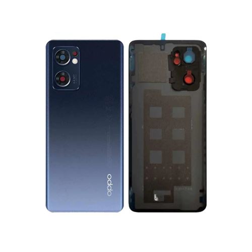 Original Vitre Arrière Cache Batterie Noire Pour Oppo Reno7 5G / Find X5 Lite