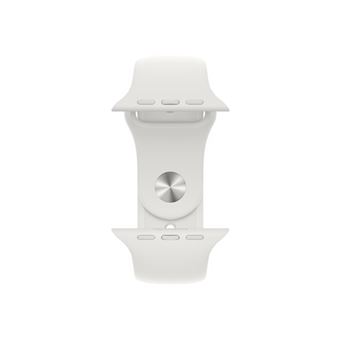 Apple Watch Series 8 (GPS) - 45 mm - aluminium argenté - montre intelligente avec bande sport - fluoroélastomère - blanc - taille du bracelet : Normal - 32 Go - Wi-Fi, Bluetooth - 38.8 g