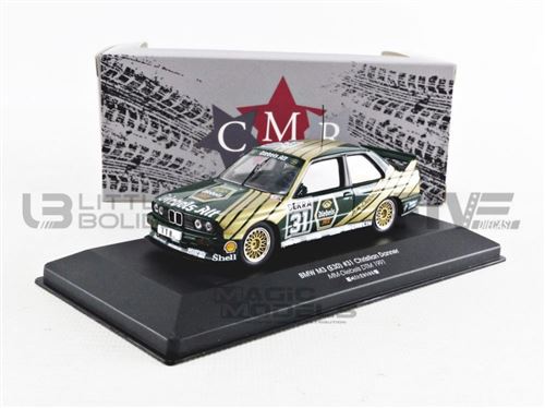 Voiture Miniature de Collection CMR 1-43 - BMW M3 E30 Sport Evolution - DTM 1992 - Green / Or - CMR43035