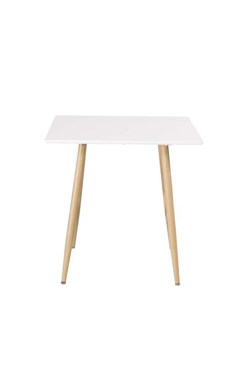 Paris Prix Blanc Table À Manger Polar 75Cm & Naturel - Image 2