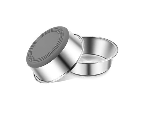 Lot de 2 Gamelles Inox 480 ml Gris