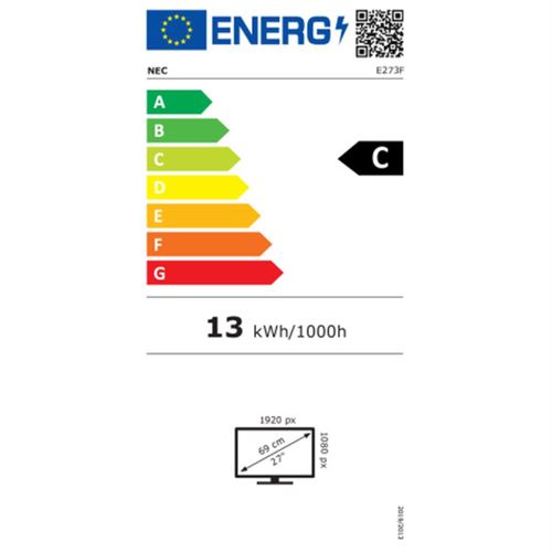 Ecran PC Nec Ecran Ordinateur Moniteur PC 60005350 LED 27 pouces Full HD  Noir