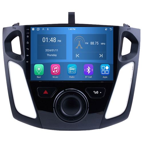 Autoradio RoverOne® Bluetooth CarPlay Android Auto Navigation 4Go RAM 64Go ROM pour Ford Focus 3 Mk 3 2011-2019
