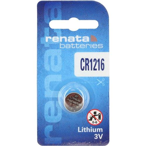 RENATA Pile bouton CR1216 Lithium 3V