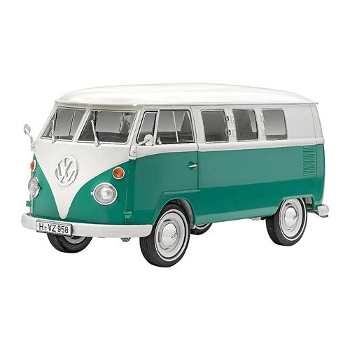 Non Communiqué Vert Maquette Ensemble De Modèles Vw T1 Bus