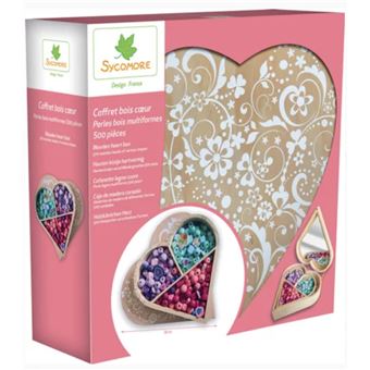 Jeu créatif Sycomore Coffret Bois Perles Multiformes