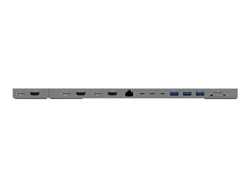 HyperDrive - Station d'accueil - USB-C x 2 - 3 x HDMI, 3 x DP - 1GbE