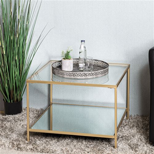 Mes Table D'appoint Carrée - Doré - Image 2