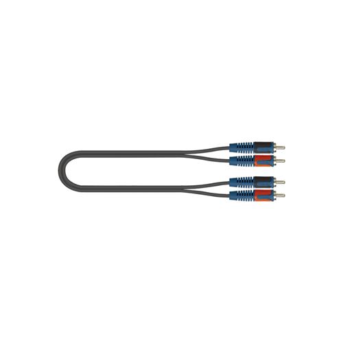 Quiklok RKSA110-5 - Câble audio RokSolid 2 x RCA 5 m