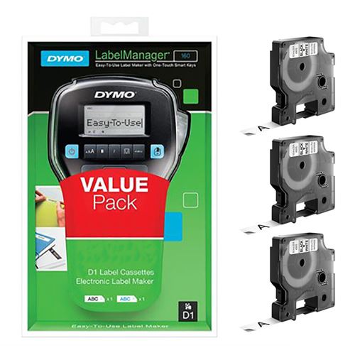DYMO LabelManager DY LM 160 Etikettendrucker Thermal Inkjet 180 x 180 DPI 12 mm/sek D1 AZERTY