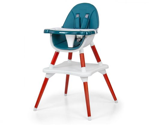  Milly Mally Chaise Haute 2en1 Malmo Vert Fonc&eacute;