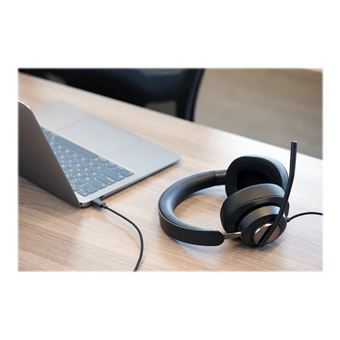 Kensington H2000 - Micro-casque - circum-aural - filaire - USB-C - isolation acoustique - 1