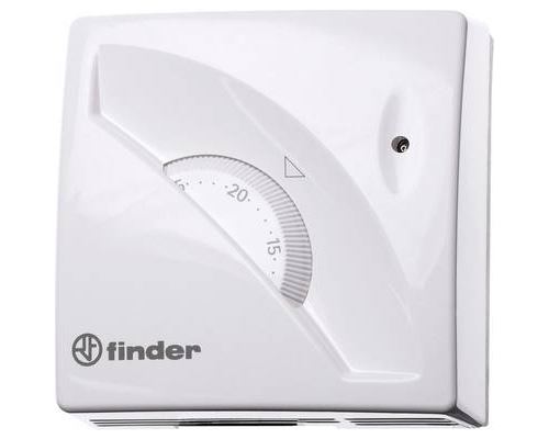 Finder 1T.01.0 Indoor thermostat 16A 7-30°C surface-mount white