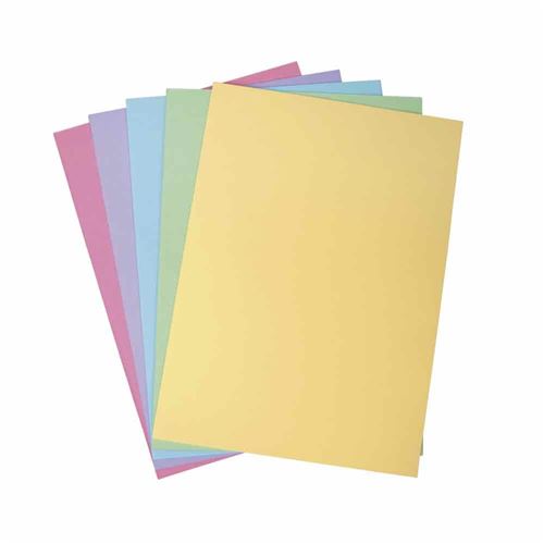 50 feuilles cartonnées 5 couleur format A4 180 g/m2 - Papier Fantaisie -  Achat & prix